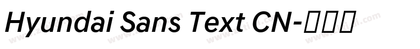 Hyundai Sans Text CN字体转换